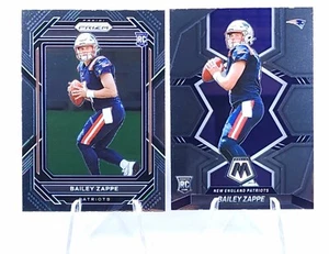 2022 Prizm Bailey Zappe Rookie and Mosaic Rookie NE Patriots Football Panini - Picture 1 of 15