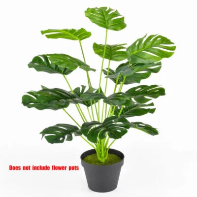 Palmera Artificial 21" Grandes Plantas Falsas Sin Maceta para Interior Exterior Decoración del Hogar Foto 1 de 4