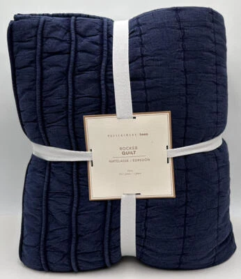 Pottery Barn Teen Rocker TWIN Quilt ~ Navy Blue - Image 1 of 2