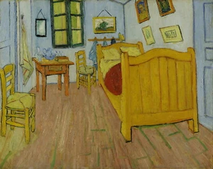 VINCENT VAN GOGH Poster or Rolled Canvas Print "Bedroom in Arles" - Picture 1 of 1