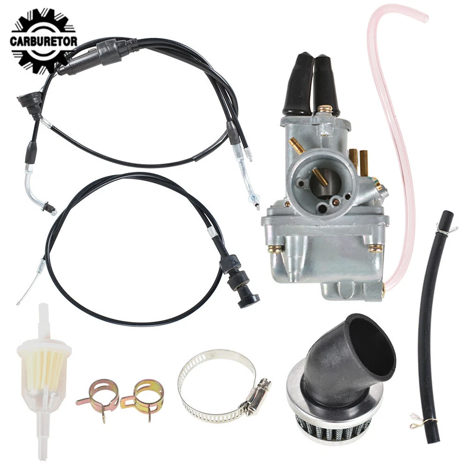 CARBURETOR +Cable+Fuel Filter+Air Filter FOR YAMAHA Big Wheel 80 BW80 1986-1990 - Image 1 of 4