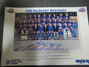 1990 AHL Rochester Americans 10x15 Team Photo Great Collectors Item - Picture 1 of 3