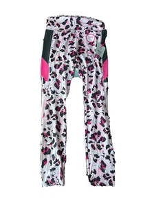 NEW Justice Girls Leggings Pink Black Animal Print Tech Pocket Sz.XL (16-18) - Picture 1 of 2