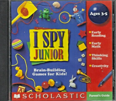 I SPY JUNIOR 1999 PC GAME WINDOWS/MAC BRAIN-BUILDING GAMES FOR KIDS!! - Image 1 of 2