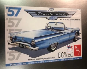 AMT ‘57 FORD THUNDERBIRD HARDTOP CONVERTIBLE MODEL KIT 1/16 SCALE FACTORY SEALED - Picture 1 of 7