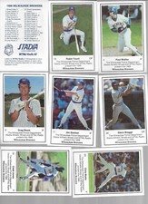 MILWAUKEE BREWERS 1988 WTMJ RADIO POLICE SET-YOUNT, MOLITOR,ETC