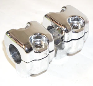 Harley Davidson FLSTF FLFB Fat Boy Softail 2.5" Handlebar Risers for 1.25" Bars - Picture 1 of 9