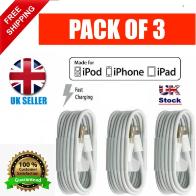 USB iPhone Charger Fast For Apple Long Cable USB Lead 6 7 8 X XS XR 11 12 13 14 - Image 1 of 4