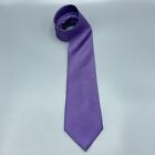 Michael Kors Fioletowy tkany wzór Krawat Vintage Formalna odzież męska Jedwabny krawat