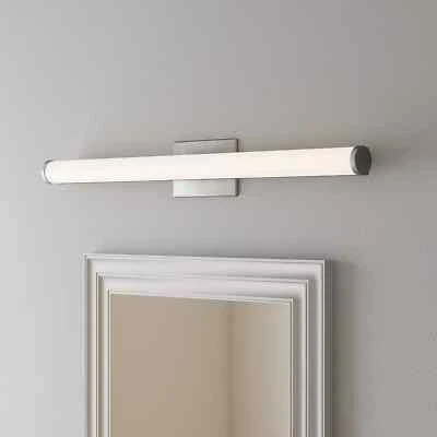 Tocador cilíndrico contemporáneo Lithonia Lighting 34,19" 1 luz cromo LED Foto 1 de 4