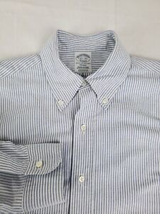 Vintage Brooks Brothers makers Mens Shirt 15.5 34 Striped Original Polo Regent