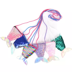 Mermaid Tail Sequins Coin Purse Girls Wallet Bags Money Holder Pouch Kid GifD_hg - Picture 1 of 18