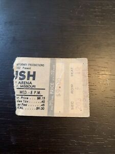 Rush Concert Ticket Stub 1980 KC