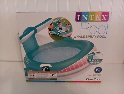 Intex Spray Ballenas Piscina Niños Niños Familia Natación 79" x 77" x 36" Nuevo Foto 1 de 4