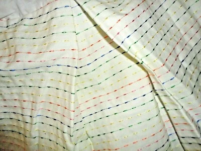 FALDA CAMA DOBLE 15" TOMMY HILFIGER AMELIA ARCO IRIS RAYAS ROJO ROSA VERDE AZUL (1) Foto 1 de 4