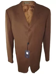 Fratelli Rossetti Mens Brown Wool Super 130s Guabello Blazer Jacket Size 56 - Picture 1 of 16