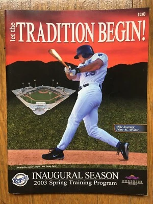 Kansas City Royals Program 2003 Vtg Spring Training Surprise Mike Sweeney jersey - Image 1 of 2