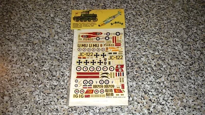SET KIT DECALS ESCI N.81 AEREI  1:72 F 86 FABRE-FJ-2 FURY NEW SIGILLATO SEALED - Immagine 1 di 2
