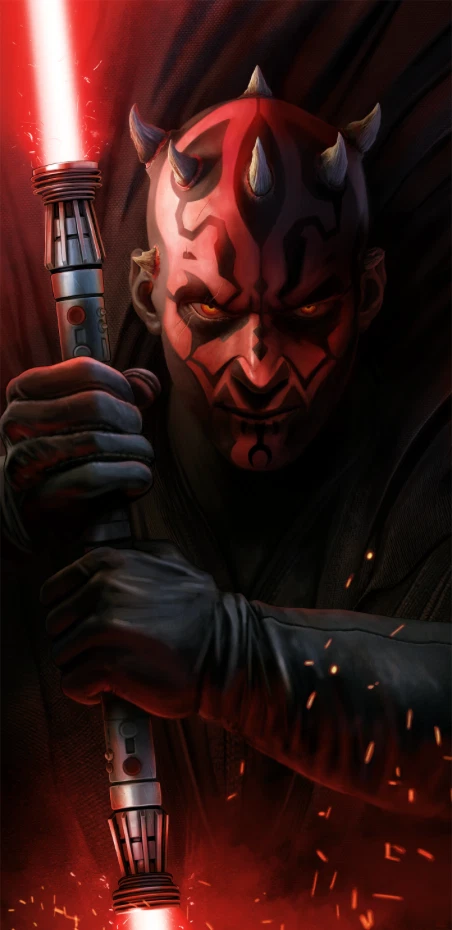 Pablo Olivera Star Wars Attack Darth Maul Edición Prueba Artista 18"x36" AP X/15 Foto 1 de 1