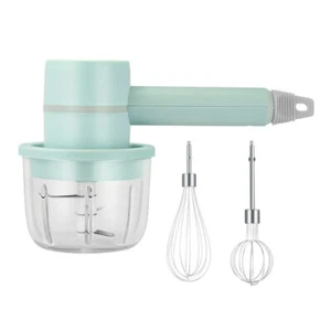 Cordless Garlic Cutter & Whisk Egg Beater Whisk Hand Electric Mixer Blender Tool - Picture 1 of 23