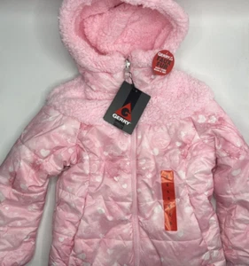Girls Size 6 Gerry Hooded Jacket Reversible Enhanced Water & Wind Resistance - Picture 1 of 6