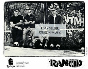 Rancid official 8x10 black & white band promo/publicity/press photo MINT Epitaph