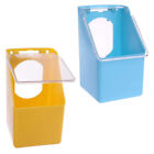 Space-saving Parrot Cage Accessories: 2pcs Food/Water Containers