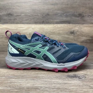 Asics Sonoma 6 GTX Goretex Shoes Women Size 7.5 Trail Waterproof hiking Blue - Picture 1 of 15