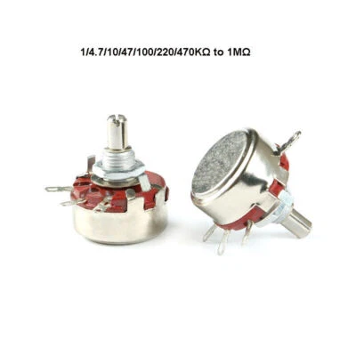 Potentiometer WTH118-1A(2W) 1/4.7/10/47/100/220/470KΩ to 1MΩ Shaft Length 5.95mm - Bild 1 von 4