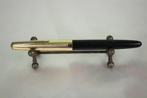 Black Fountain Pen Piston Filling GIULIETTA Wing-Flow U.S.A. 3 - Picture 1 of 9