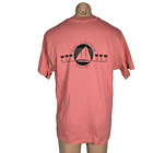 Vintage 90S Maui Schooner Resort Coral Pink Sailboat T-Shirt Xl Usa Made