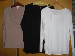 2 x H&M Umstandsshirts, 1 x H&M Stillshirt in Gr. XL, sehr gut erhalten. - Bild 1 von 4