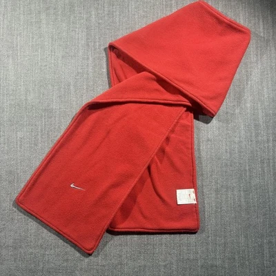 Nike Vellón Bufanda con Capucha Para Hombres Rojo Swoosh Logo Invierno Clima Frío Accesorio Foto 1 de 4