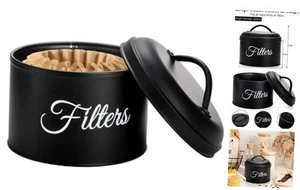Coffee Filter Holder, Black Basket Coffee Filter Holder Storage Container - Picture 1 of 6