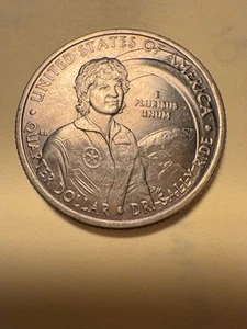 2022 D Dr. Sally Ride Quarter MAJOR ERROR Ghost Comet Tail “IN  “COD”  WE TRUST” - Picture 1 of 6