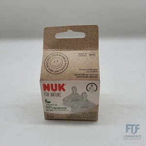 NUK for Nature Ersatz Silikon Trinksauger für Babyflasche | Kl... NUK for Nature - Bild 1 von 4