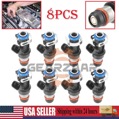 1 juego de inyectores de combustible Delphi 25343789 aptos para Buick Rainier 2004 2005 2006 5,3 L Foto 1 de 4