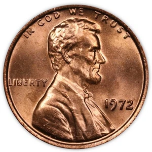 1972 Lincoln Cent- Doubled Die Obverse FS-107 DDO-007 ANACS MS 65 RED - Picture 1 of 3