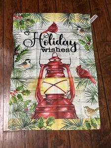 New Flag Trends By Carson “Holiday Wishes” Christmas Flag Outdoor Yard 40” X 27” - Picture 1 of 5
