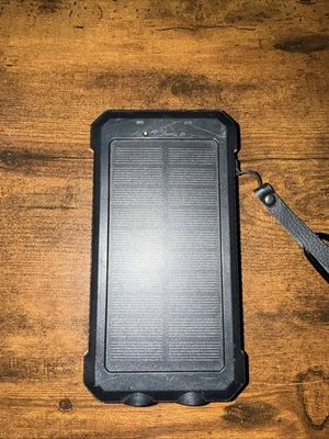 Solar Power Bank 30000mAh, Portable Solar Phone Charger with Flashlight - Image 1 of 4