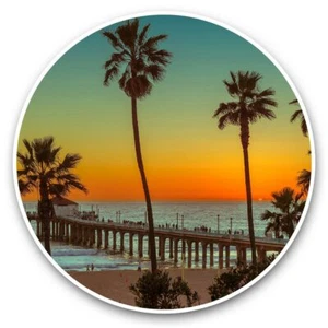 2 x Vinyl Stickers 20cm - Manhattan Beach California Los Angeles #45669 - Photo 1/8