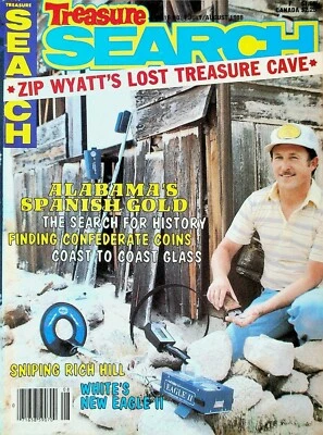 Treasure Search Magazine July 1988 Rich Hill Zip Wyatt Alabama Spanish Gold  - Image 1 of 2