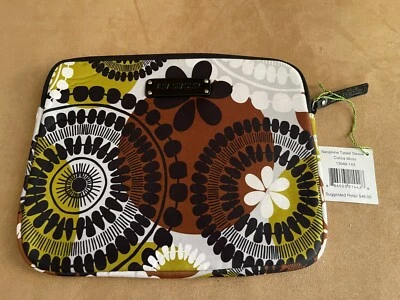 Vera Bradley Neoprene Tablet Sleeve Cocoa Moss iPad 13049 143 EZ brown - Image 1 of 2