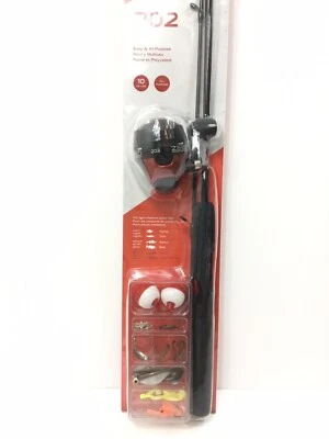 Zebco 202 Spincast Combo Tackle Fishing Kit  5'6" Right Hand ~FAST~FREE~SHIPPING - Image 1 of 4