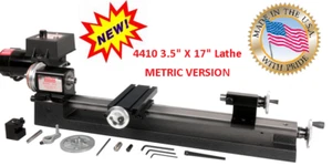 SHERLINE 4410 3.5" X 17" LATHE (METRIC) +  (For INCH SEE PN 4400) - Picture 1 of 1