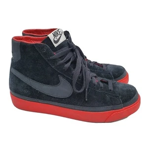 Nike Blazer High Premium Sneakers Mens Shoes Size 7.5 Black Red 346725-001 - Picture 1 of 9