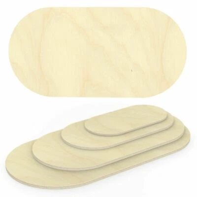 24mm Multiplexplatte Oval Holzplatte Tischplatte Sperrholz Platte Birke - Bild 1 von 2