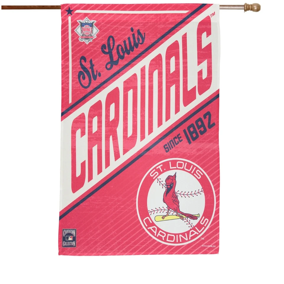 St. Louis Cardinals 28" x 40" Heritage House Flag with 3" Pole Sleeve - Image 1 of 1