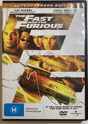 The Fast and the Furious DVD Movie, Vin Diesel, Region 4, Free Postage - Image 1 of 3