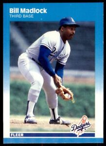 1987 Fleer Bill Madlock A Los Angeles Dodgers #445
